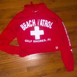 cropped hoodie, size medium